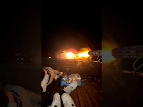 New video shows fireworks being set off from moving car
