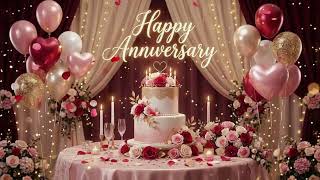 Download lagu Romantic Happy Anniversary ❤️ Beautiful Anniversary Wishes & Celebration Music mp3