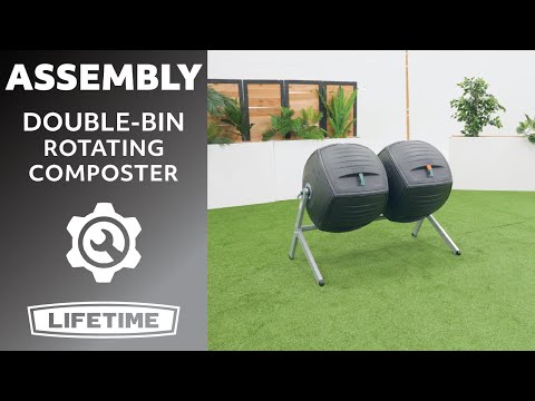 Lifetime Double Bin Rotating Composter (100 gallon)