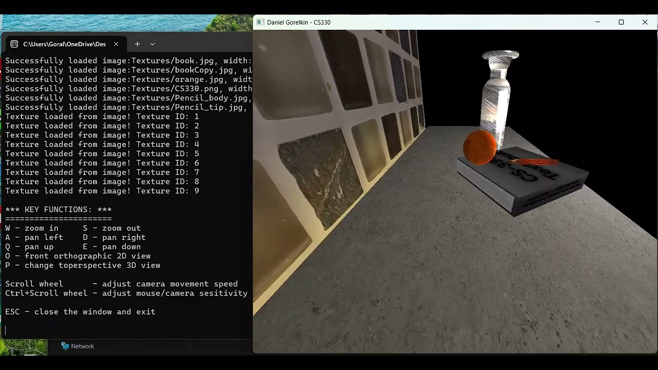 CS330 - OpenGL Comp Graphic and Visualization Demo
