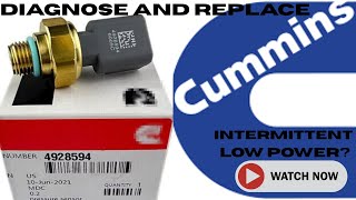 Exhaust Gas Pressure Sensor Cummins. (Low Power No Fault Codes)