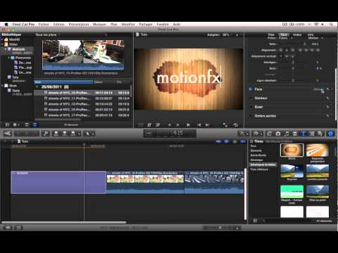 comment modifier la durée sur final cut pro x