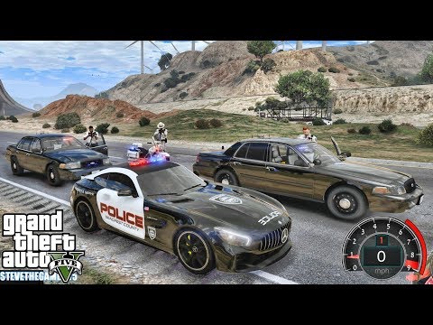 GTA 5 MODS LSPDFR 0.4.3 - EP 34 - AMG GTR PATROL!!! (GTA 5 REAL LIFE PC MOD) 4K