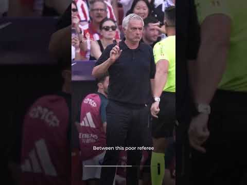 Mourinho holds up images of ‘two clear red cards’ after Atletico defeat | AJ #shorts