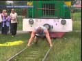Богатырь из Ивано-Франковска протянул поезд 