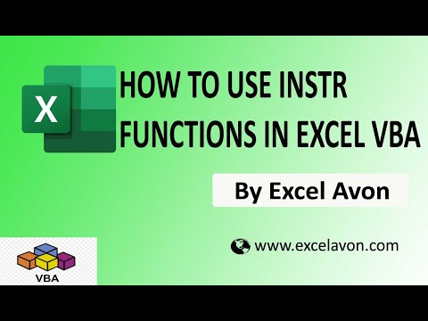 InStr function in Exce VBA - Excel Avon