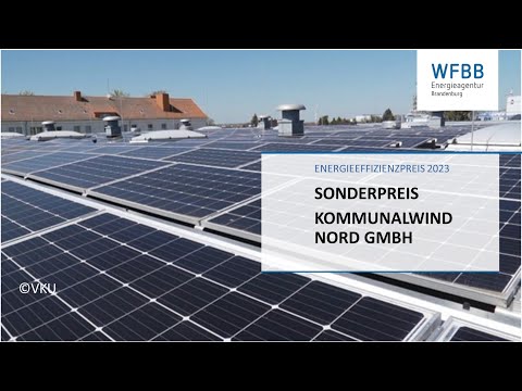 Energieeffizienzpreis 2023 - Preisträger Sonderpreis: Kommunalwind Nord GmbH