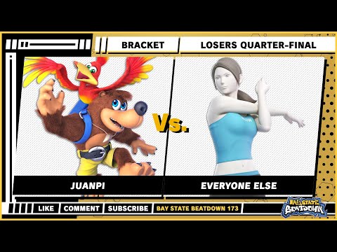 Bay State Beatdown 173 - Losers Quarters - Juanpi (Banjo) VS everyone else (Wii Fit) - SSBU Singles