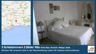 preview picture of video '3 Schlafzimmern 2 Bäder Villa zu verkaufen in Venta Baja, Alcaucin, Malaga, Spain'