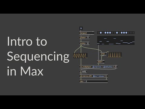 Making a basic sequencer in Max MSP (2025 version)