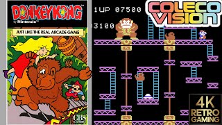 Donkey Kong Colecovision 4k Gameplay