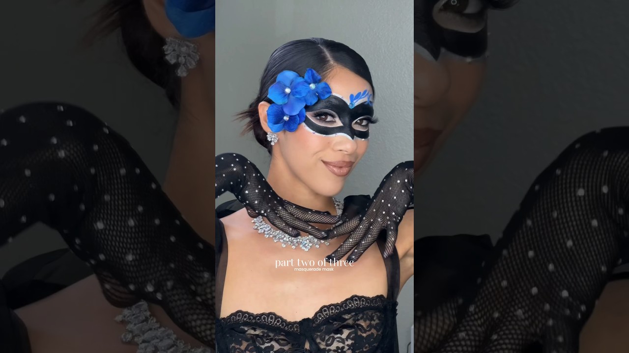 Part 2 of 3: Masquerade Mask #makeuptutorial #makeup #beauty  #halloweencostume #halloweenmakeuplook
