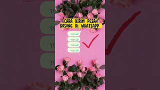 Download lagu CARA KIRIM PESAN KOSONG DI WHATSAPP #tutorial #whatsapp #shorts mp3