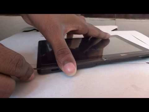 How to open an android tablet's case.