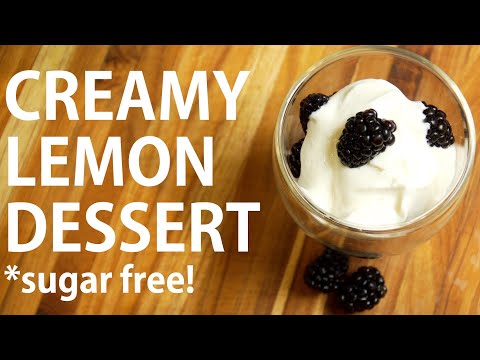 Lemon Yogurt Dessert | SUGAR FREE RECIPE