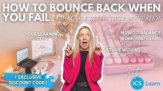 How to bounce back when you fail exams & achieve success | + Exclusive discount code!