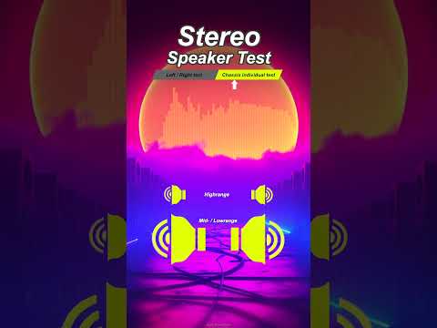 SPEAKER TEST 🔊 LEFT RIGHT STEREO TEST (#speaker Check)