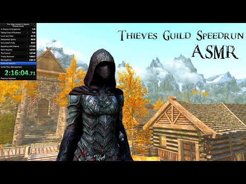 Skyrim ASMR | Speedrunning the entire Thieves Guild Questline 💎💰