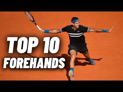 Top 10 Greatest Tennis Forehands In History - ATP Forehand Slow Motion Technique