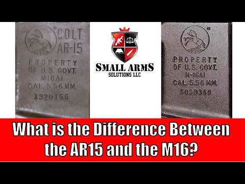 What’s the difference between an AR15 and an M16?