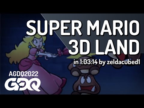 Super Mario 3D Land by zeldacubed1 in 1:03:14 - AGDQ 2022 Online