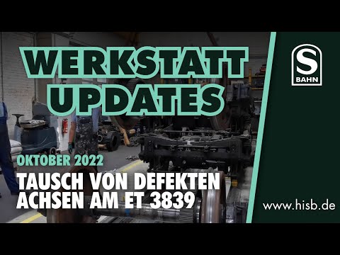 Historische S-Bahn Berlin - Werkstatt Updates: Tausch einer Achse