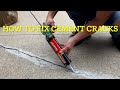 How to fill and fix cracks in cement instructions ￼