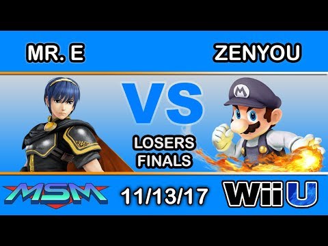 MSM 121 - Fstep | Mr. E (Marth) Vs. eM | Zenyou (Mario) Losers Finals