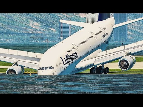 A380 Emergency Landing Due to Runway Overrun – X-Plane 11