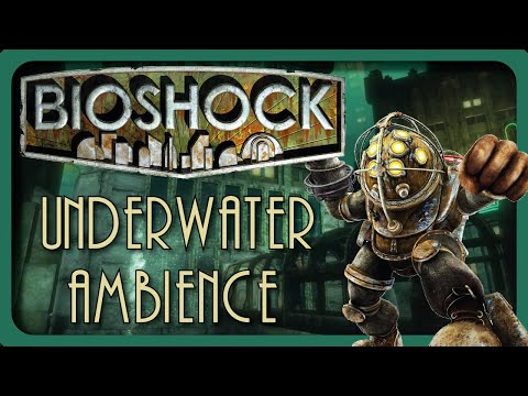 Bioshock underwater tunnels ambience with Big Daddys and music ASMR