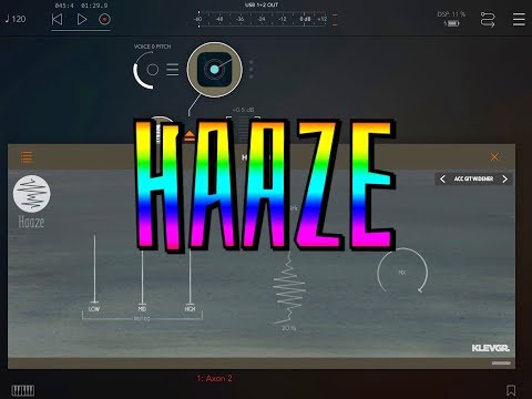 HAAZE Stereo Tool - AUv3 Stereo Widener by Klevgrand - Demo for the iPad