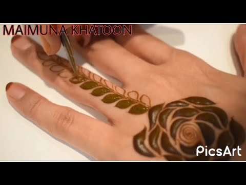 easy rose design for back hand |MAIMUNA KHATOON |#shorts #mehndi #trending #henna #ytshorts #viral