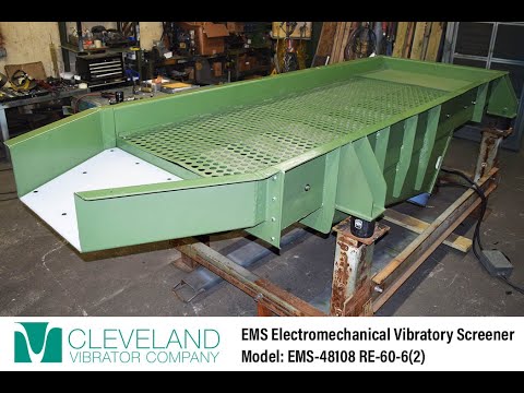 Electromechanical Vibratory Screener for Settling Aggregate - Cleveland Vibrator Co.