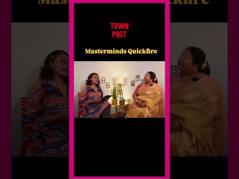 Olivia Biswas vs Sonali Chatterjee | Fun Rapid Fire | Town Post MASTERMINDS QUICKFIRE