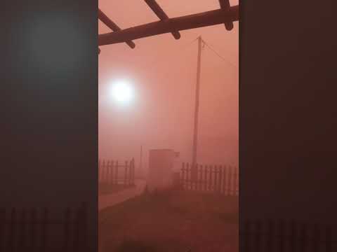 9 de Julio, San Juan. Así quedó todo tras el ingreso del frente frío y la tempestad de polvo 26/09.