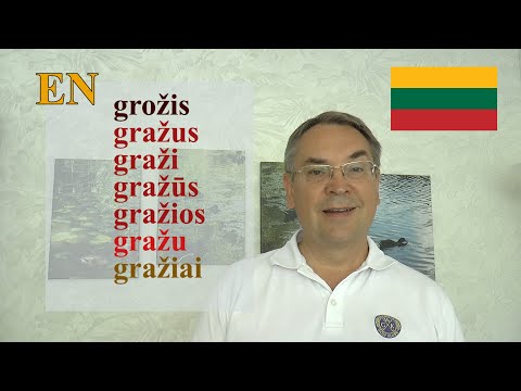 LITHUANIAN LESSON 218 -  GROŽIS - GRAŽUS - GRAŽIAI