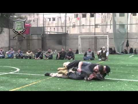 معسكر تدريبي لعناصر كتيبة أنصار القرآن في محافظة درعا