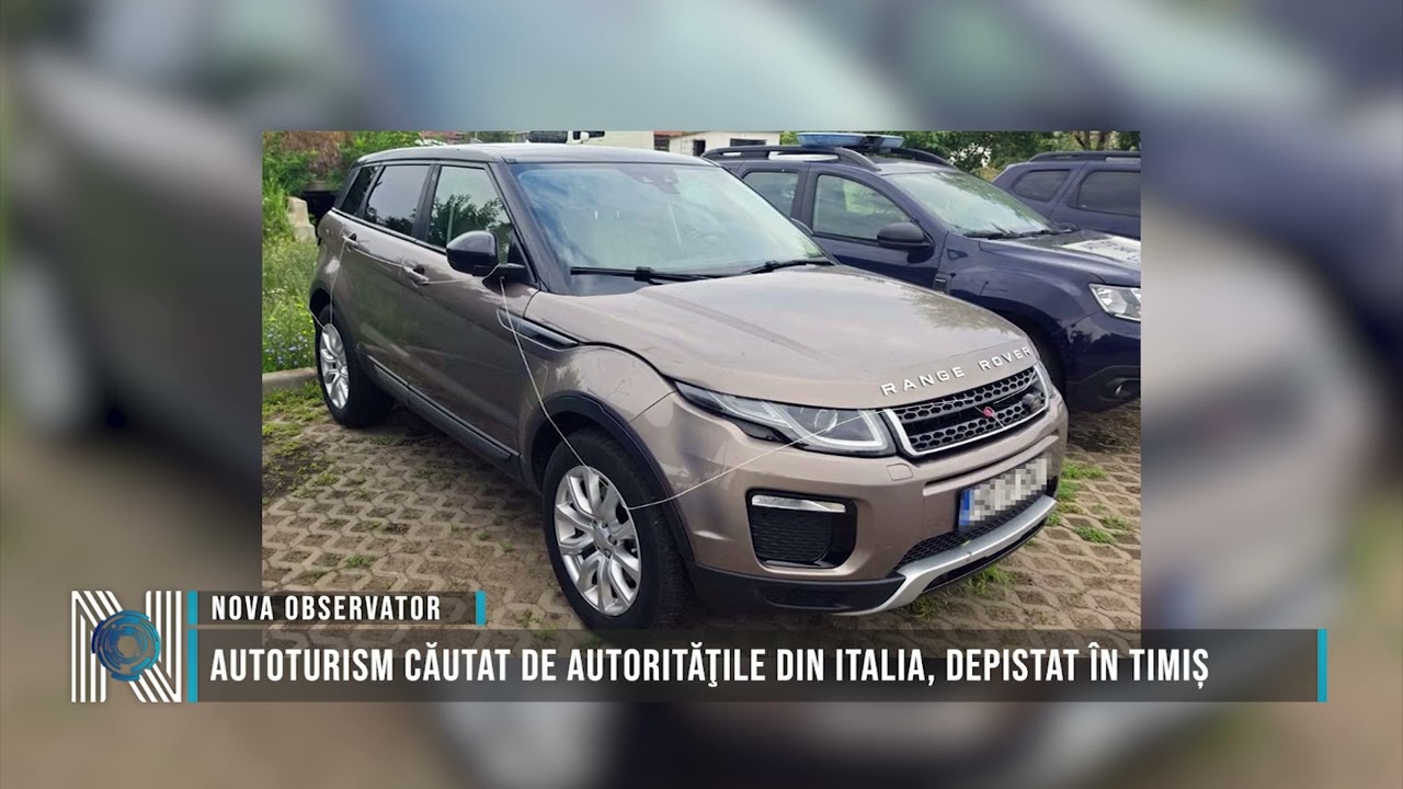 Autoturism căutat de autorităţile din Italia, depistat în Timiș