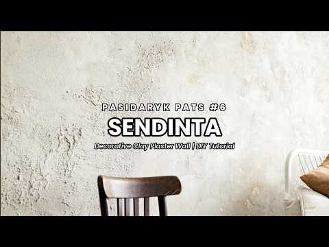 Dekoratyvinė siena "Sendinta" su molio tinku