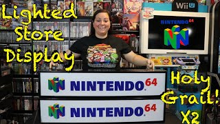 RARE Nintendo 64 (N64) Vintage Lighted Store Display! HOLY GRAIL!! X2