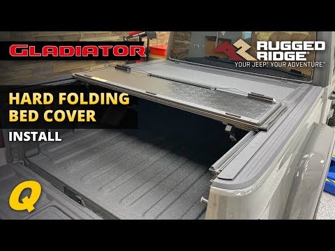Rugged Ridge Armis Hard Folding Bed Cover Install for Jeep Gladiator JT
