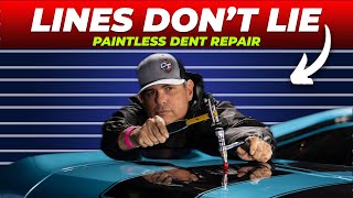 Mastering Paintless Dent Repair: Line Reflection Techniques