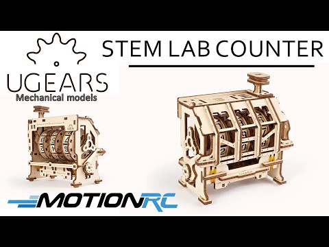 UGears STEM LAB Counter Mechanical 3D Wooden Model Kit | Motion RC