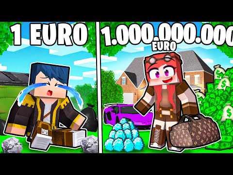POVERO DA 1€ VS RICCO DA 1.000.000€! - MINECRAFT