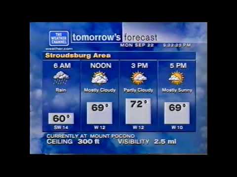 WeatherSTAR XL - 9/22/2003, 9:21PM - XL Loses Audio During Broadcast & Cues Local Forecast Instead