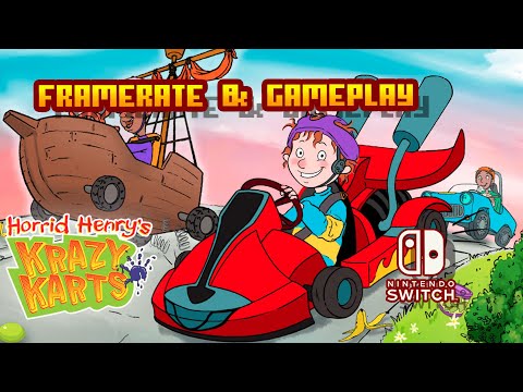 Horrid Henry's Krazy Karts - (Nintendo Switch) - Framerate & Gameplay - YouTube