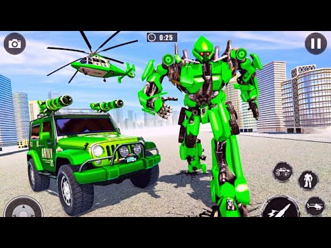 Us Army Robot Helicopter Transform War City Warrior Battle Android Gameplay