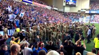 British Troops Singing Sectarian Songs at Ibrox 28.09.2013