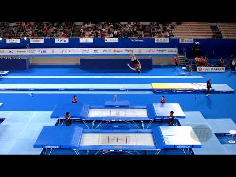 RABTSAU Aleh (BLR) M - 2019 Trampoline Worlds, Tokyo (JPN) - Qualification Trampoline R2