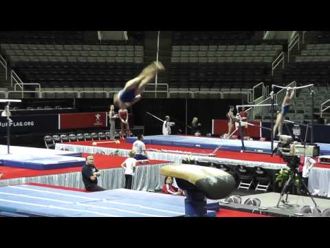 Kyla Ross - Vault - 2012 U.S. Olympic Trials Podium Training